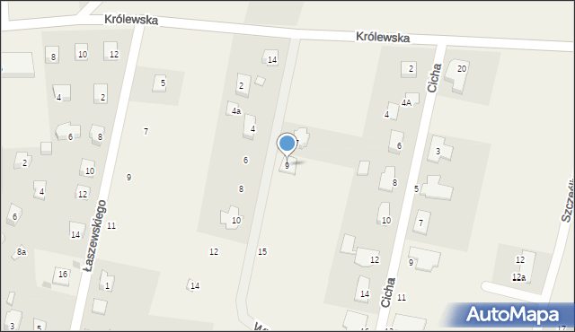 Stężyca, Widokowa, 9, mapa Stężyca