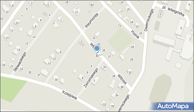 Stoczek Łukowski, Witosa Wincentego, 32, mapa Stoczek Łukowski