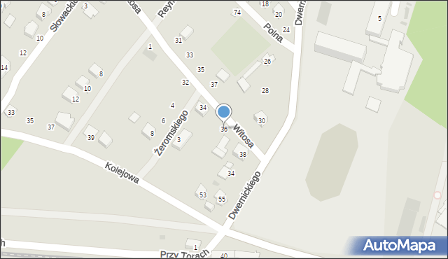 Stoczek Łukowski, Witosa Wincentego, 36, mapa Stoczek Łukowski