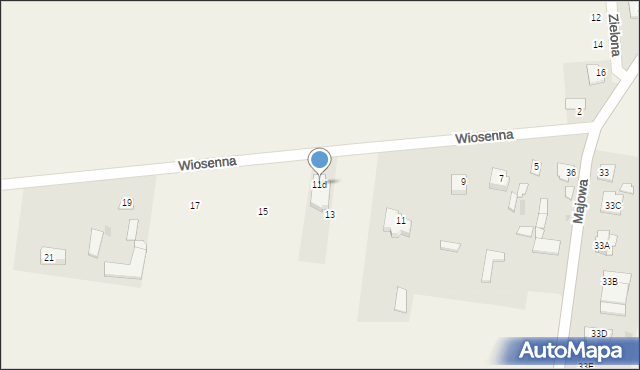 Stok Lacki-Folwark, Wiosenna, 11d, mapa Stok Lacki-Folwark