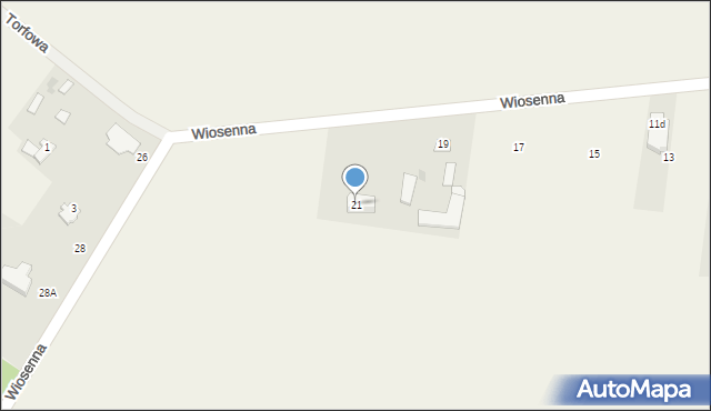 Stok Lacki-Folwark, Wiosenna, 21, mapa Stok Lacki-Folwark