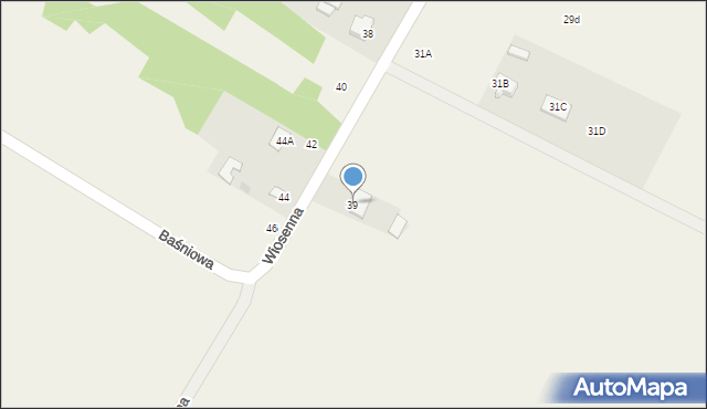 Stok Lacki-Folwark, Wiosenna, 39, mapa Stok Lacki-Folwark