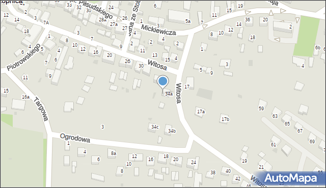 Stopnica, Witosa Wincentego, 10c, mapa Stopnica