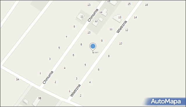 Strużal, Wietrzna, 7, mapa Strużal