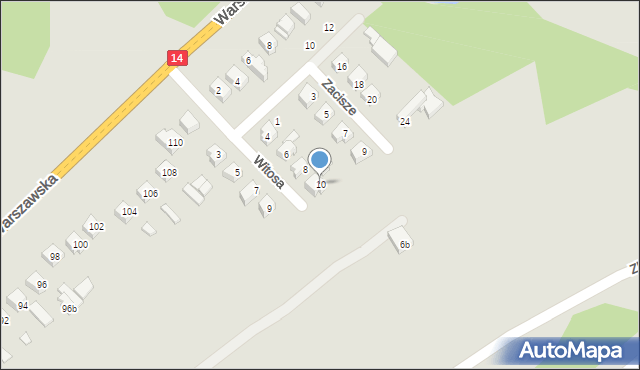 Stryków, Witosa Wincentego, 10, mapa Stryków