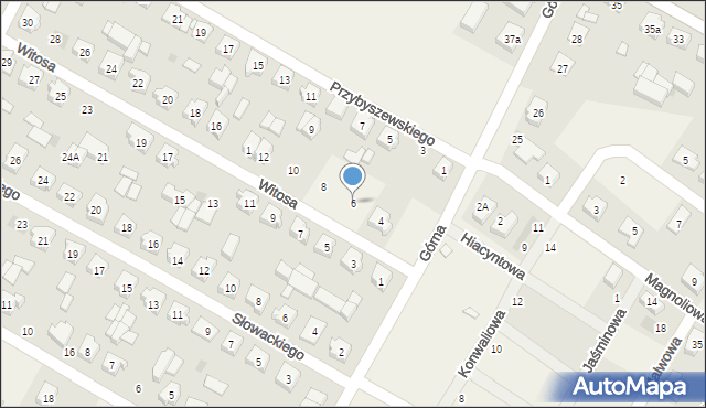 Strzałkowo, Witosa Wincentego, 6, mapa Strzałkowo