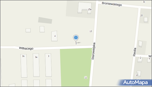 Strzebielino, Witkacego Stanisława, 2, mapa Strzebielino