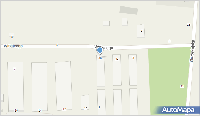 Strzebielino, Witkacego Stanisława, 3b, mapa Strzebielino