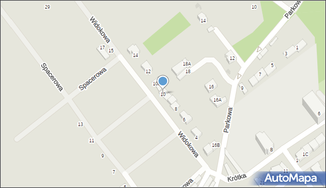 Strzegom, Widokowa, 10, mapa Strzegom