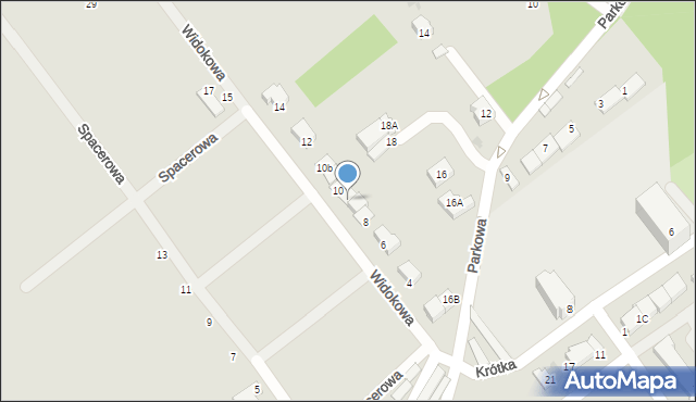 Strzegom, Widokowa, 8b, mapa Strzegom