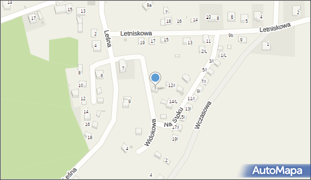 Strzegomiany, Widokowa, 5/L, mapa Strzegomiany