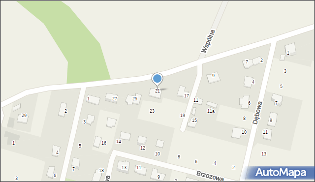 Strzelce Górne, Wilcza, 21, mapa Strzelce Górne