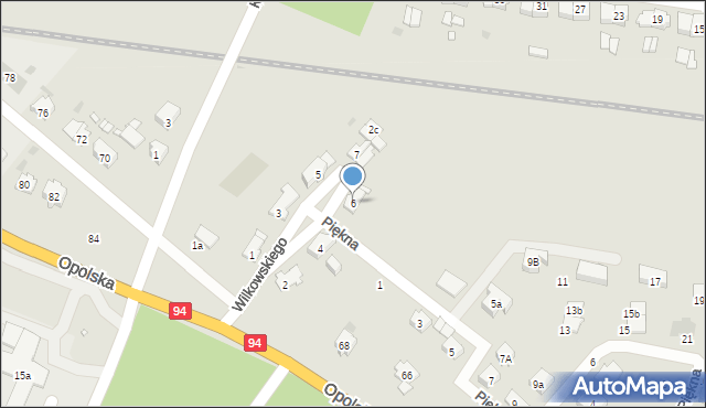 Strzelce Opolskie, Wilkowskiego Józefa, 6, mapa Strzelce Opolskie