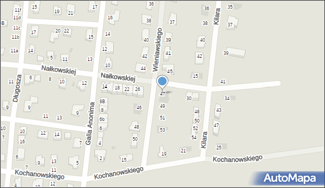 Strzelin, Wieniawskiego Henryka, 47, mapa Strzelin