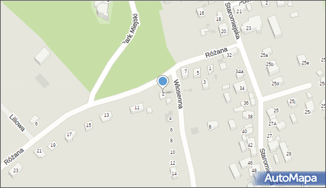 Strzelin, Wiosenna, 2, mapa Strzelin