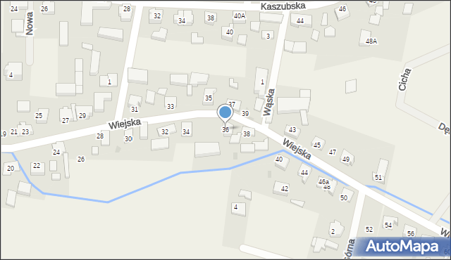 Strzelno, Wiejska, 36, mapa Strzelno