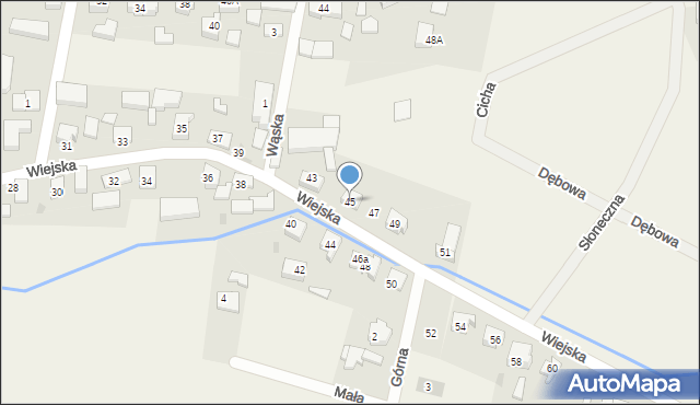 Strzelno, Wiejska, 45, mapa Strzelno