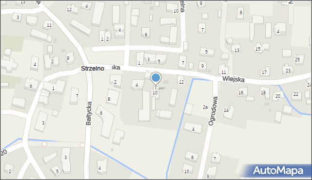 Strzelno, Wiejska, 8, mapa Strzelno