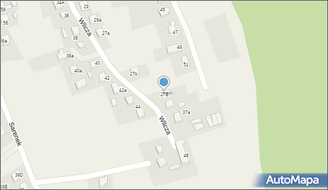 Studzienice, Wilcza, 27E, mapa Studzienice