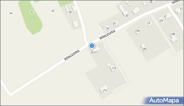 Studzionka, Wieczorka Wacława, 17, mapa Studzionka