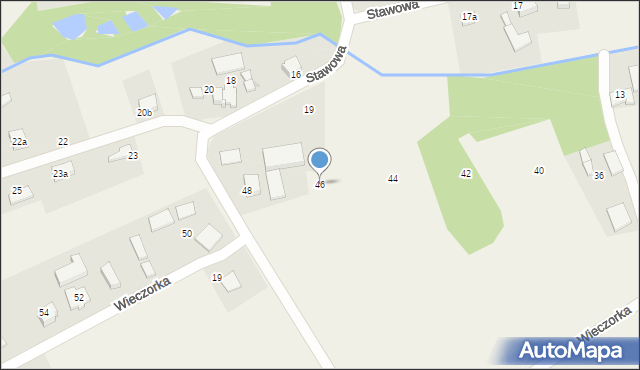 Studzionka, Wieczorka Wacława, 46, mapa Studzionka