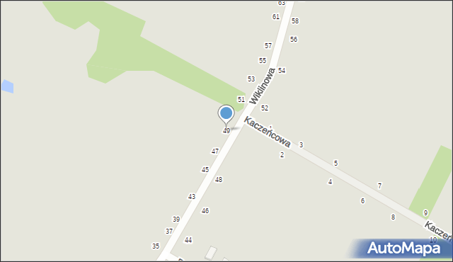 Styków, Wiklinowa, 49, mapa Styków