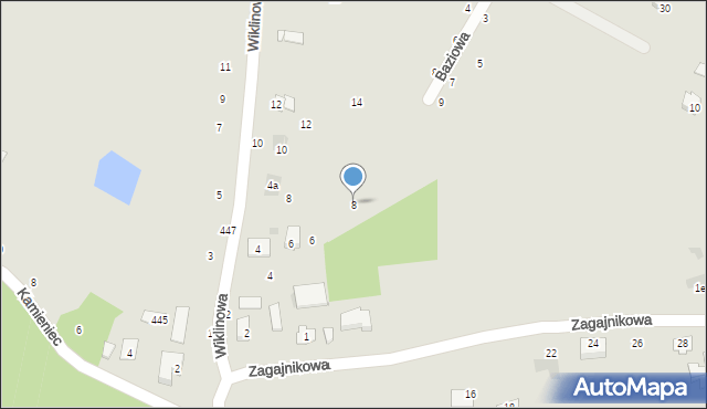 Styków, Wiklinowa, 8, mapa Styków