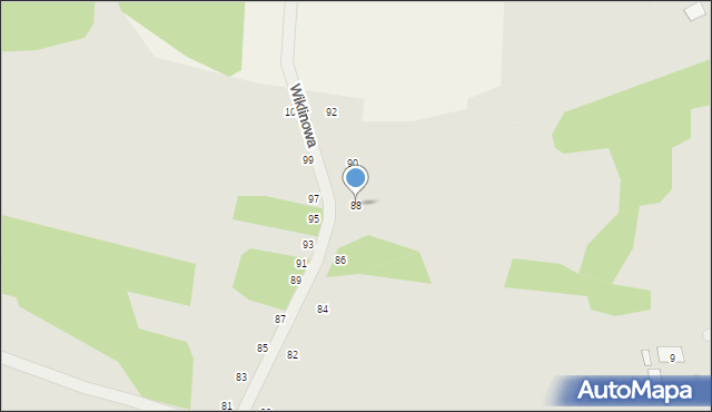 Styków, Wiklinowa, 88, mapa Styków