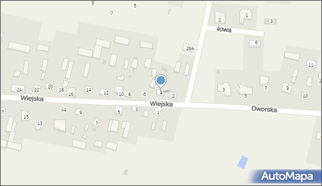 Styrzyniec, Wiejska, 4, mapa Styrzyniec