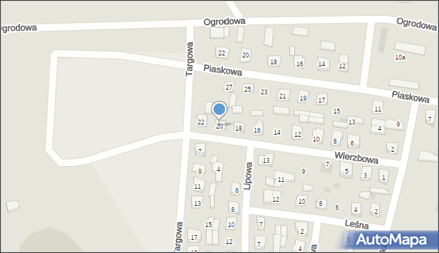 Suchowola, Wierzbowa, 20, mapa Suchowola