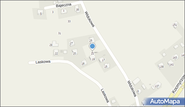 Sulechów, Widokowa, 21, mapa Sulechów
