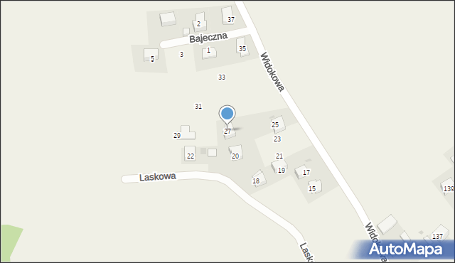 Sulechów, Widokowa, 27, mapa Sulechów