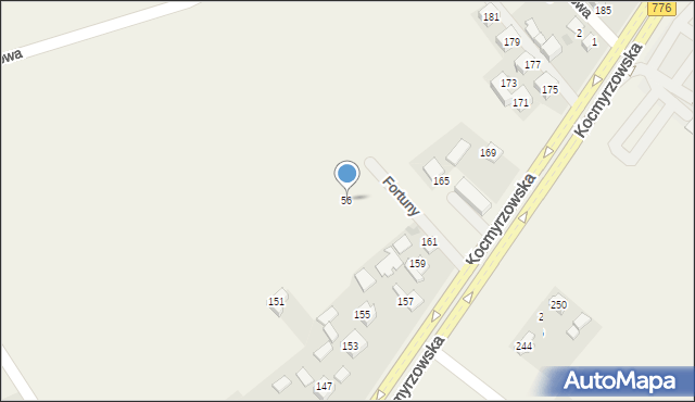 Sulechów, Widokowa, 56, mapa Sulechów