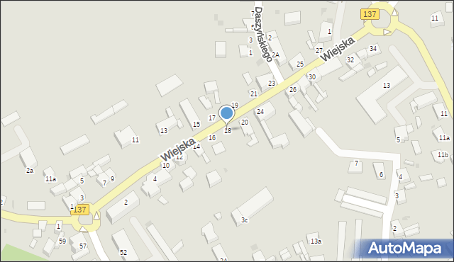 Sulęcin, Wiejska, 18, mapa Sulęcin