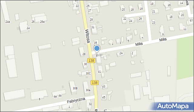Sulęcin, Witosa Wincentego, 37, mapa Sulęcin