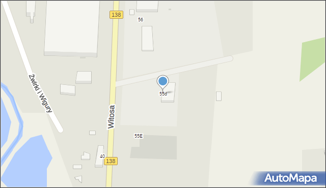 Sulęcin, Witosa Wincentego, 55d, mapa Sulęcin