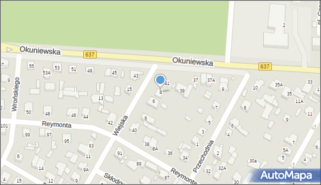 Sulejówek, Wiejska, 4, mapa Sulejówek