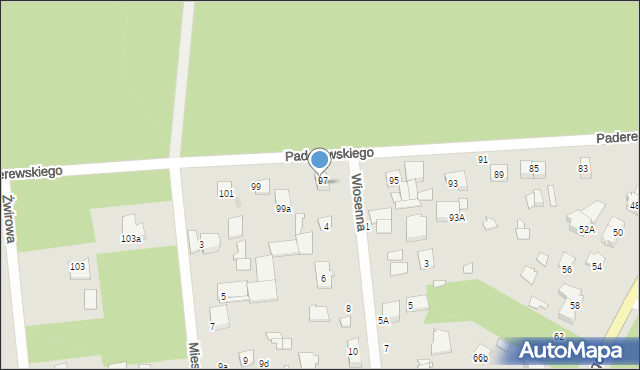 Sulejówek, Wiosenna, 2, mapa Sulejówek