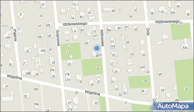 Sulejówek, Wiśniowa, 18, mapa Sulejówek