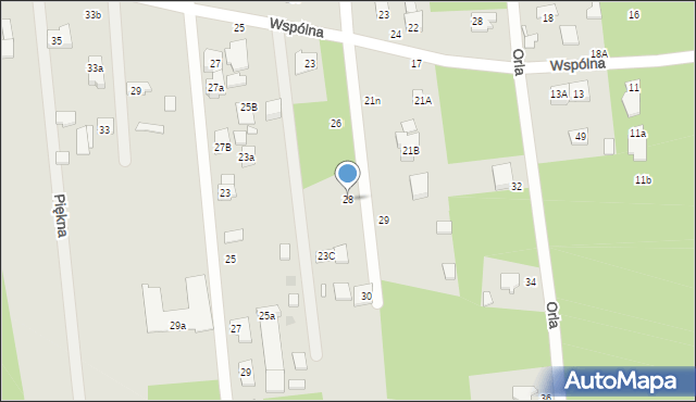 Sulejówek, Wiśniowa, 28, mapa Sulejówek