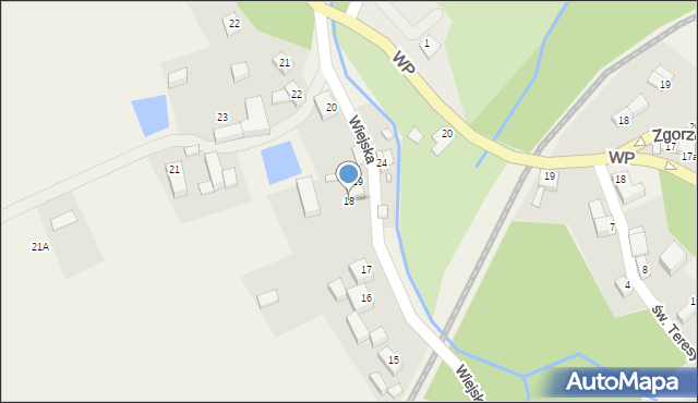 Sulików, Wiejska, 18, mapa Sulików