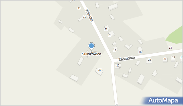 Suliszowice, Wiejska, 29, mapa Suliszowice