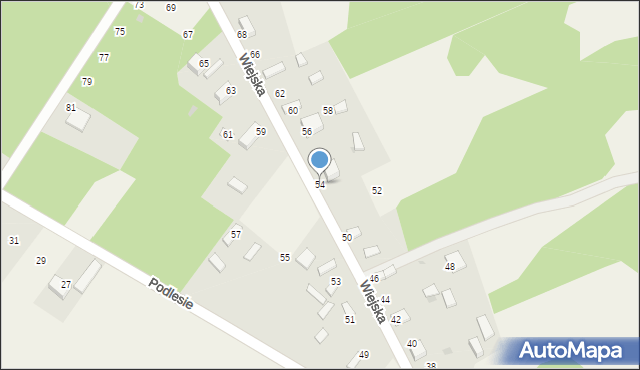 Suliszowice, Wiejska, 54, mapa Suliszowice