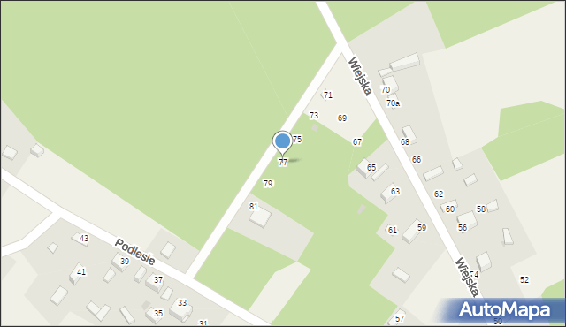 Suliszowice, Wiejska, 77, mapa Suliszowice