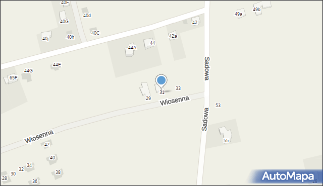 Sułkowice, Wiosenna, 31, mapa Sułkowice