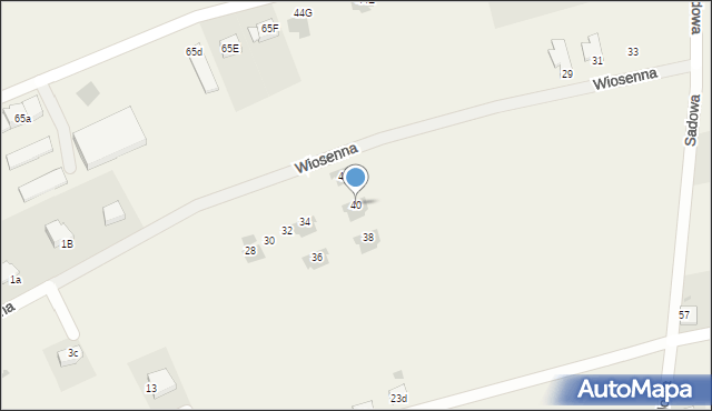 Sułkowice, Wiosenna, 40, mapa Sułkowice