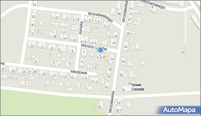 Sulmierzyce, Wiosny Ludów, 1, mapa Sulmierzyce