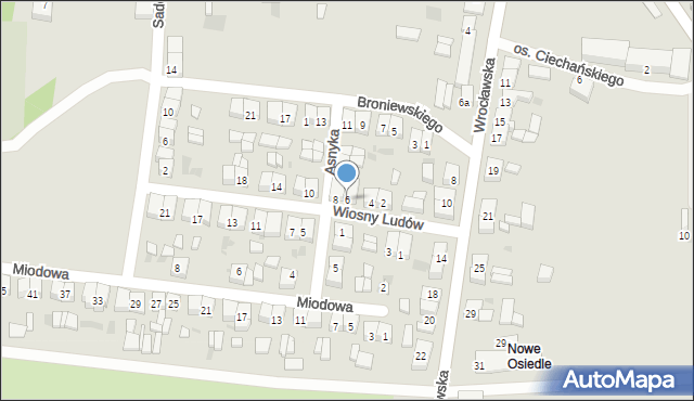 Sulmierzyce, Wiosny Ludów, 6, mapa Sulmierzyce