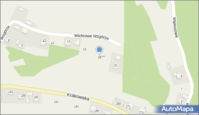 Sułoszowa, Wichrowe Wzgórze, 18, mapa Sułoszowa