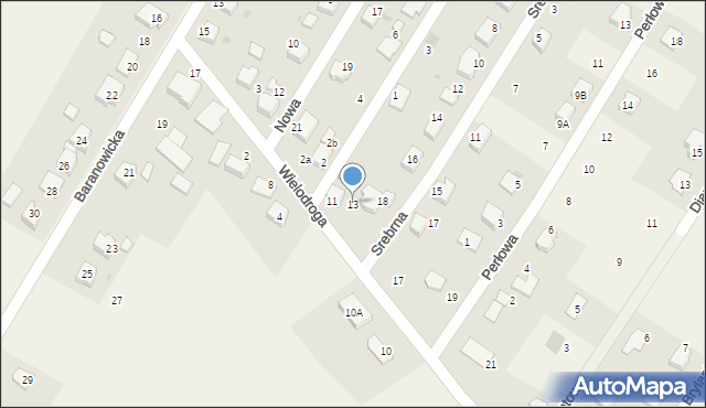 Suszec, Wielodroga, 13, mapa Suszec